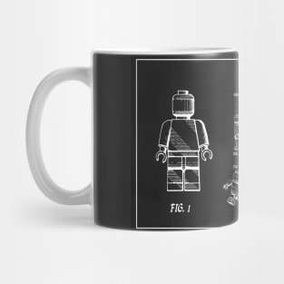 Lego Toy Figurine Patent Drawing - P Mug